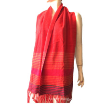 100%Cashmere Color Stripe Scarf